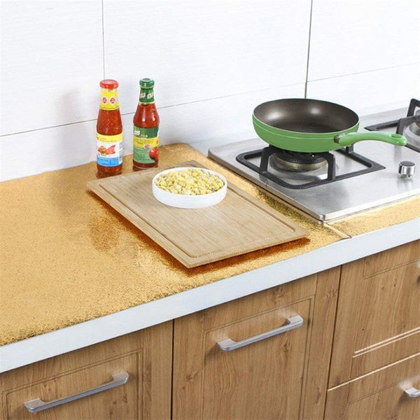 Golden Aluminum Sticker Sheet For Kitchen