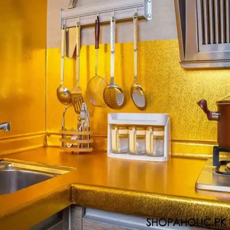 Golden Aluminum Sticker Sheet For Kitchen