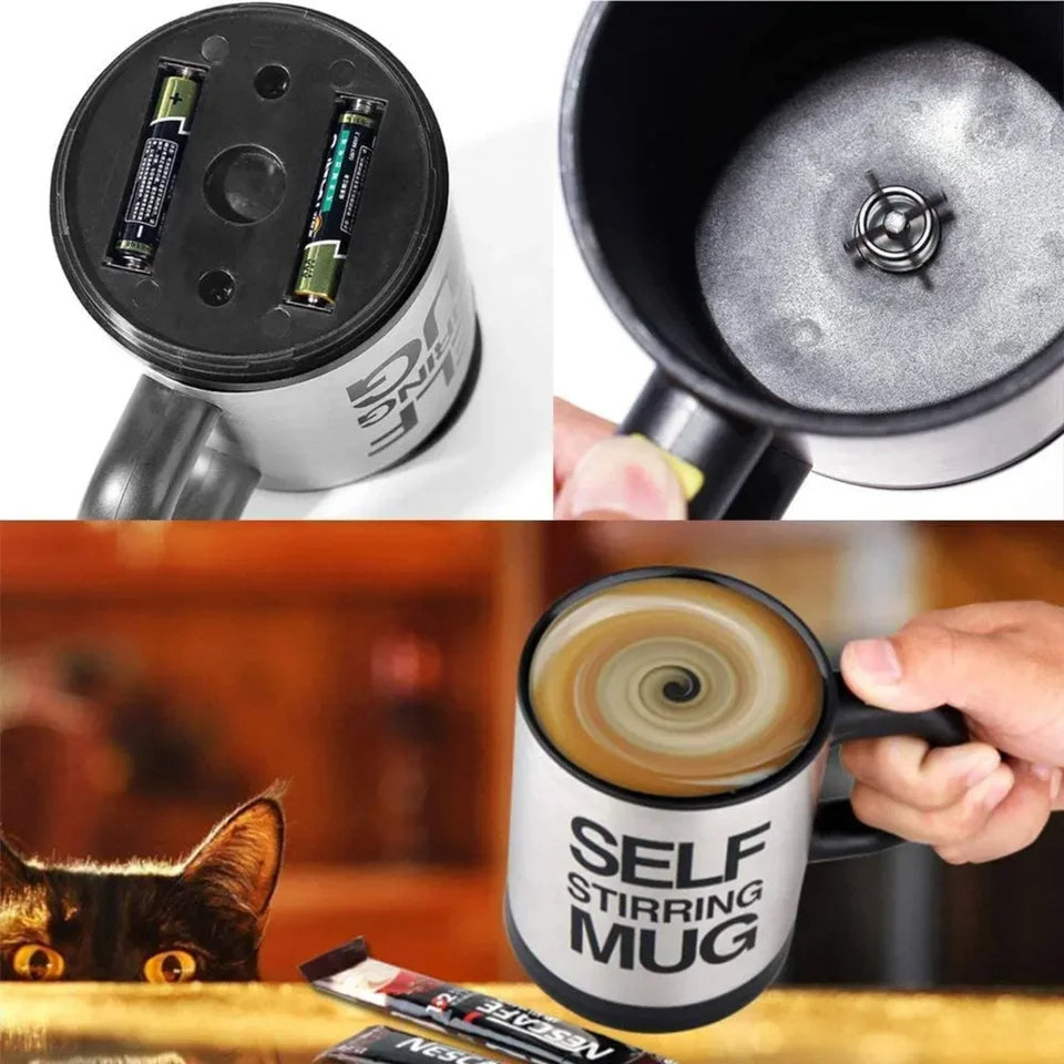 Stainless Steel Self Stirring Coffee Cup