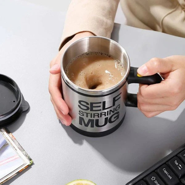 Stainless Steel Self Stirring Coffee Cup